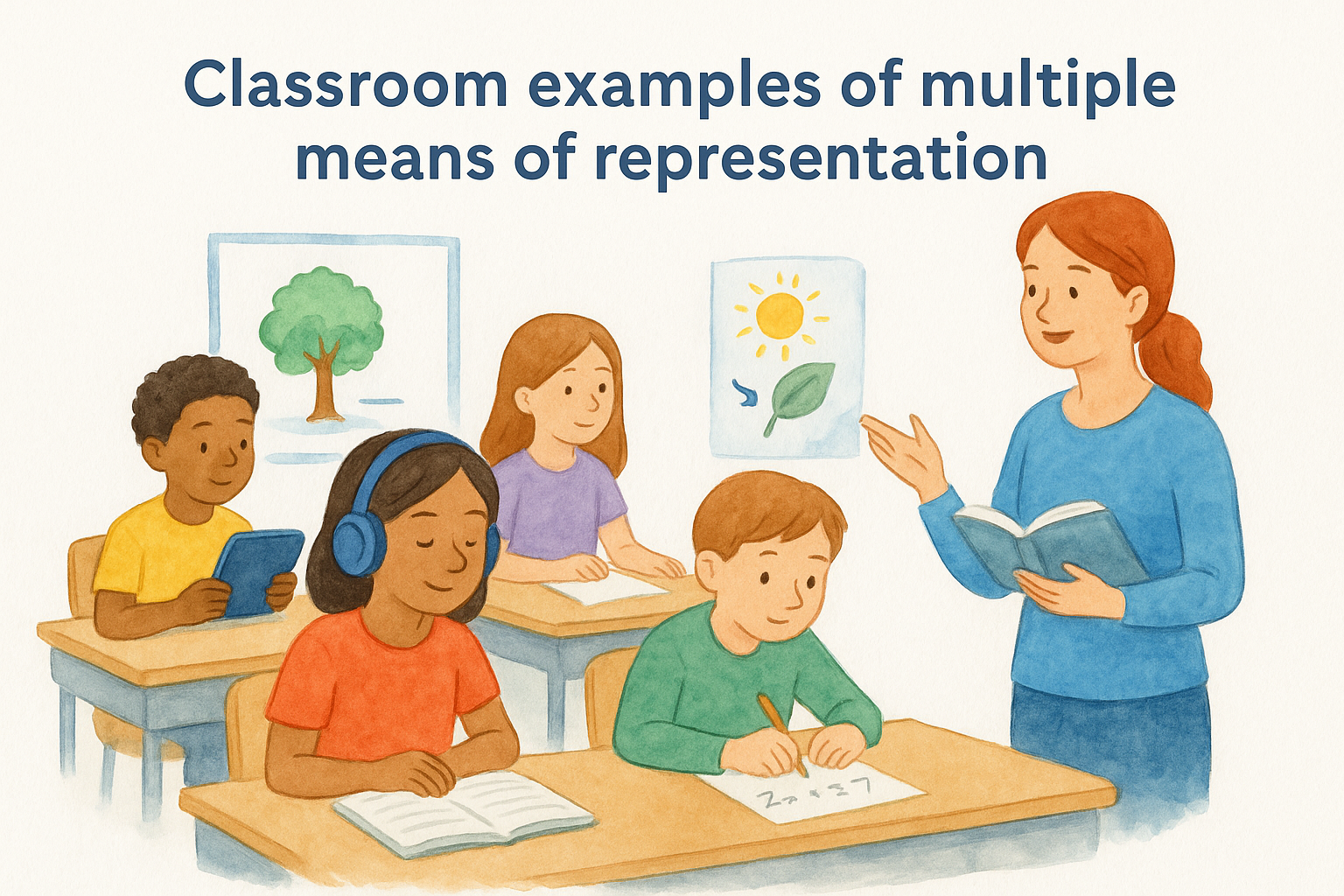 Classroom examples of multiple means of representation