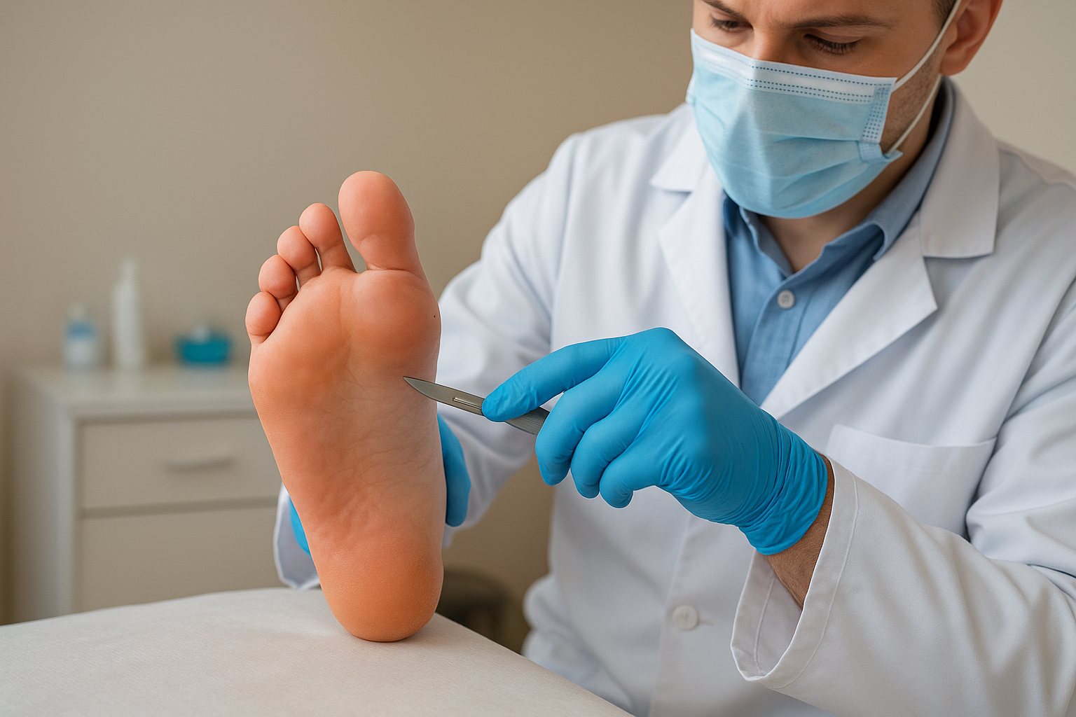 The debridement procedure