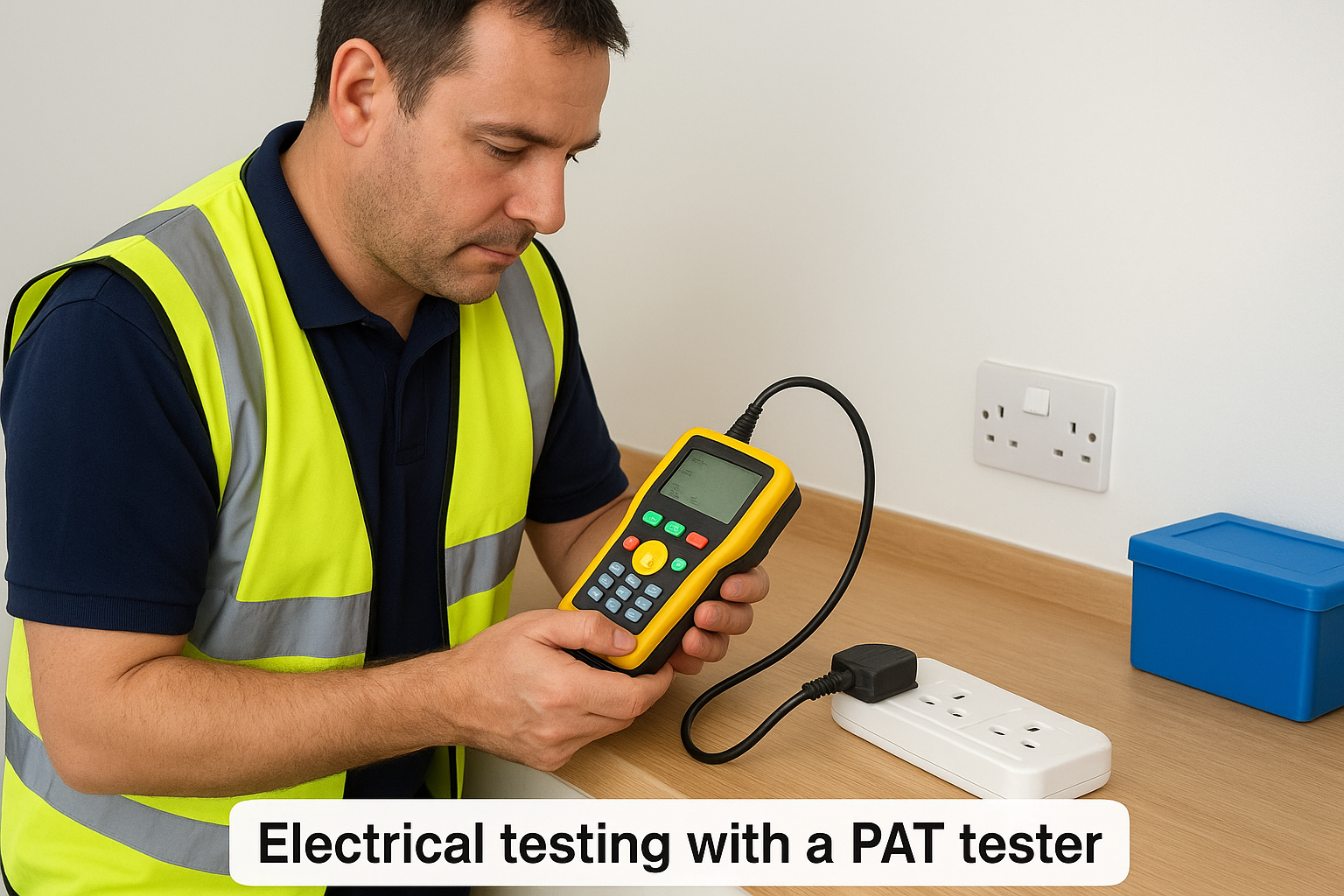 Electrical testing with a PAT tester