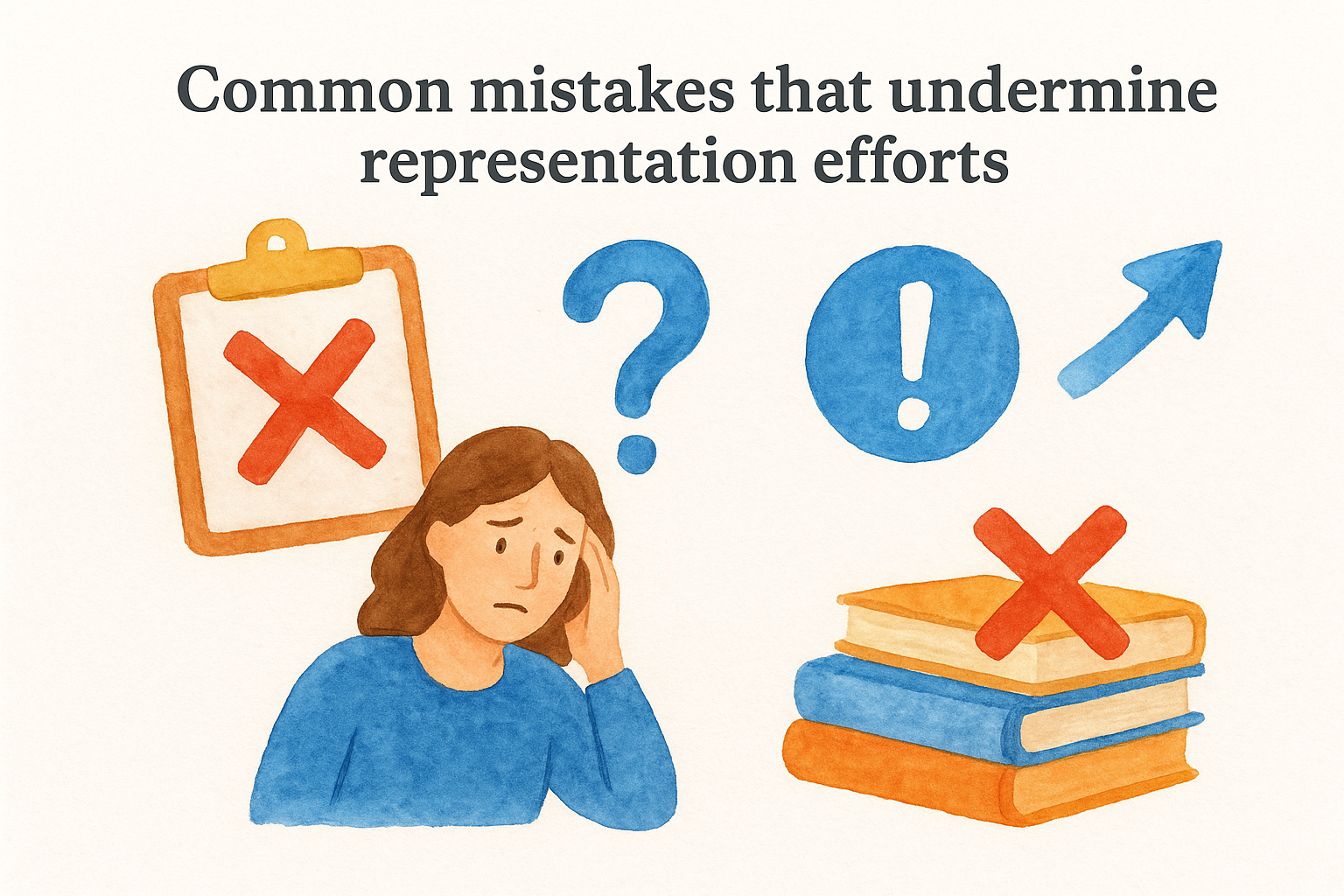 Common mistakes that undermine representation efforts