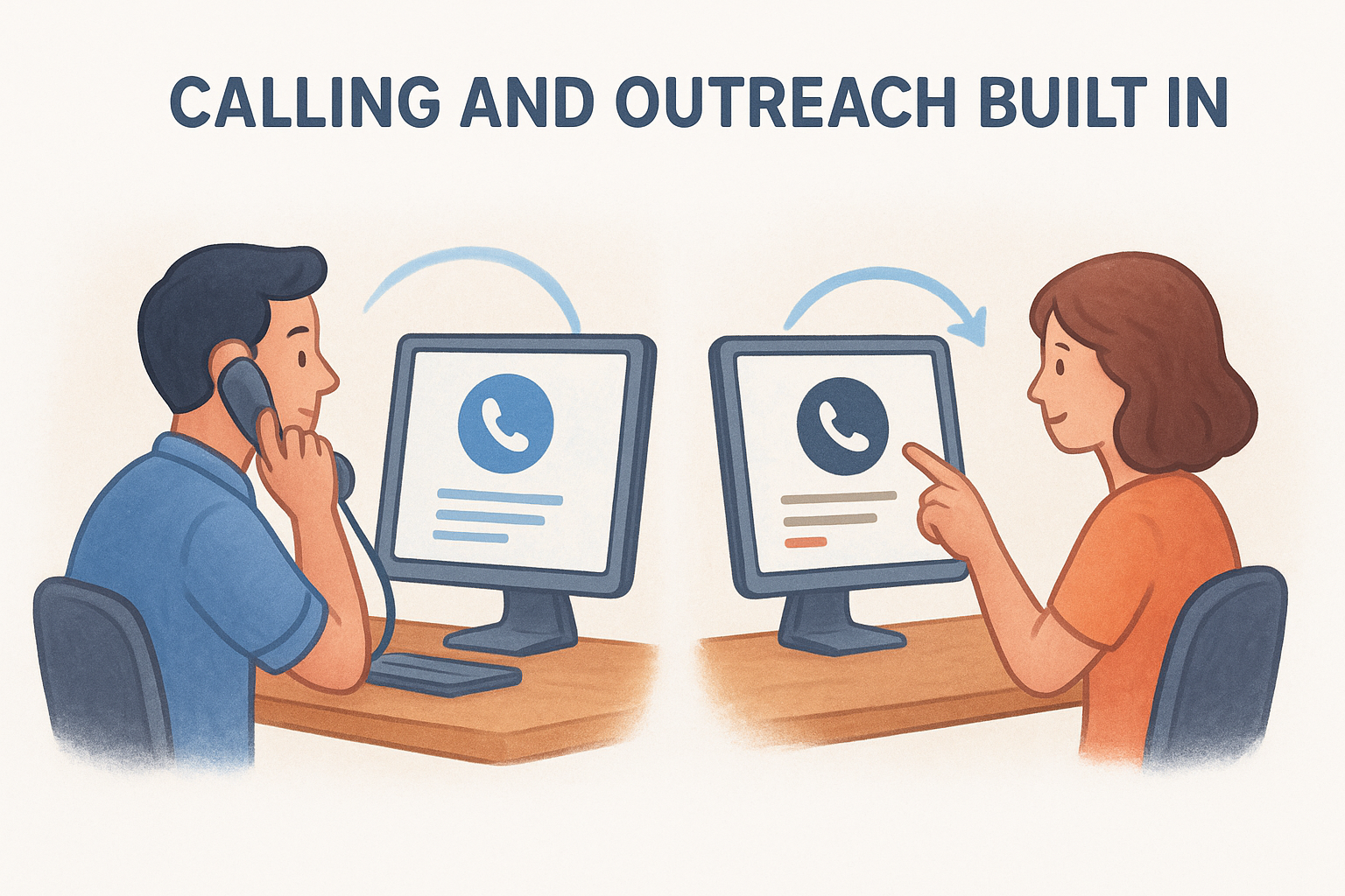 Calling and outreach built in