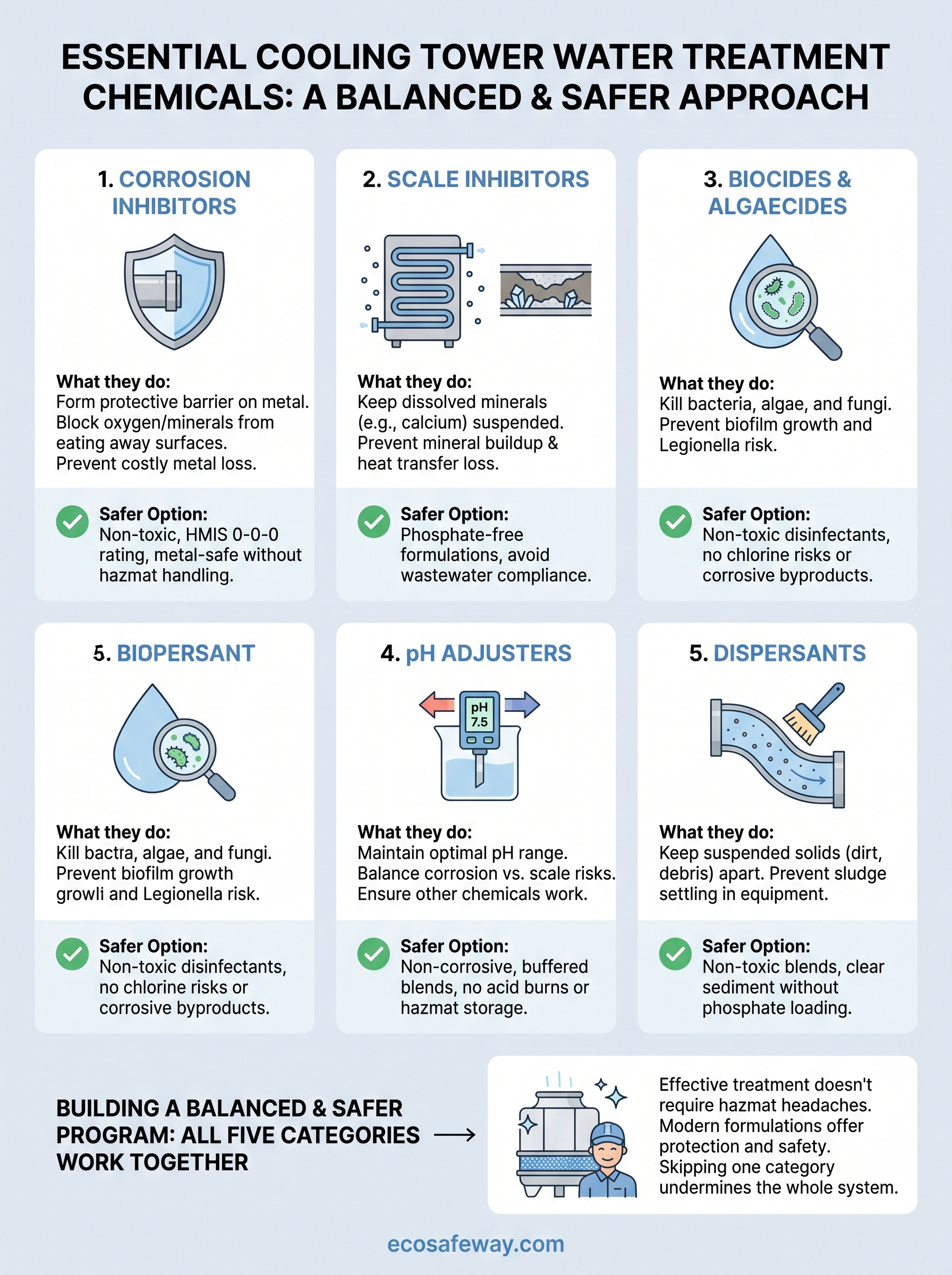 cooling tower chemical infographic