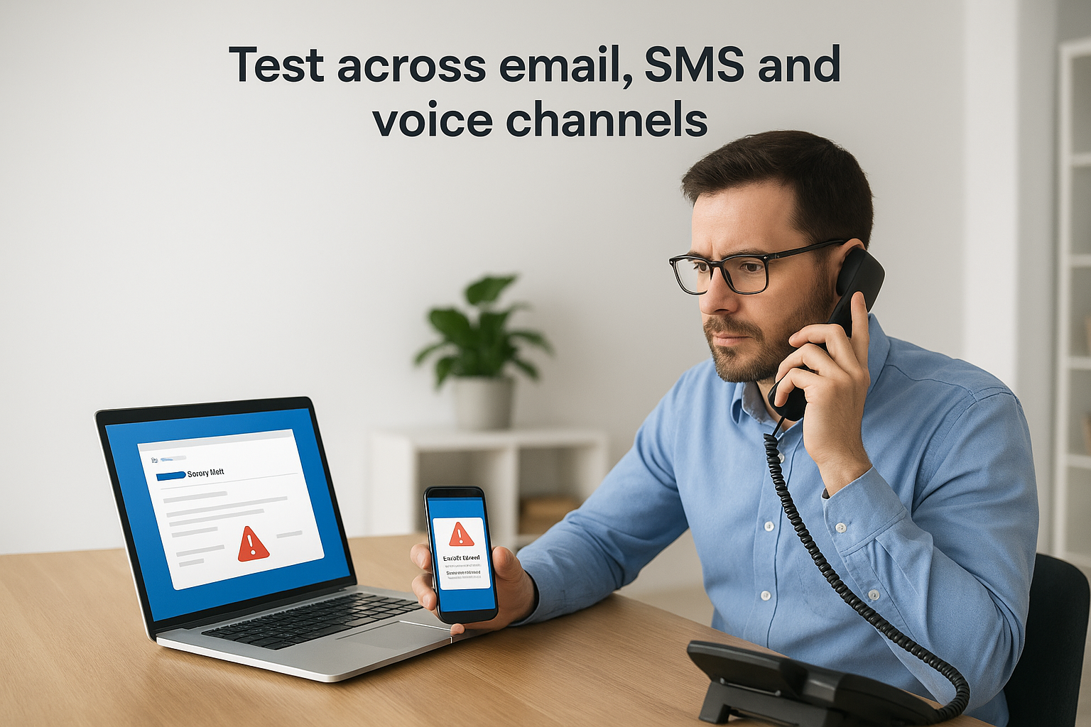 6. Test across email, SMS and voice channels