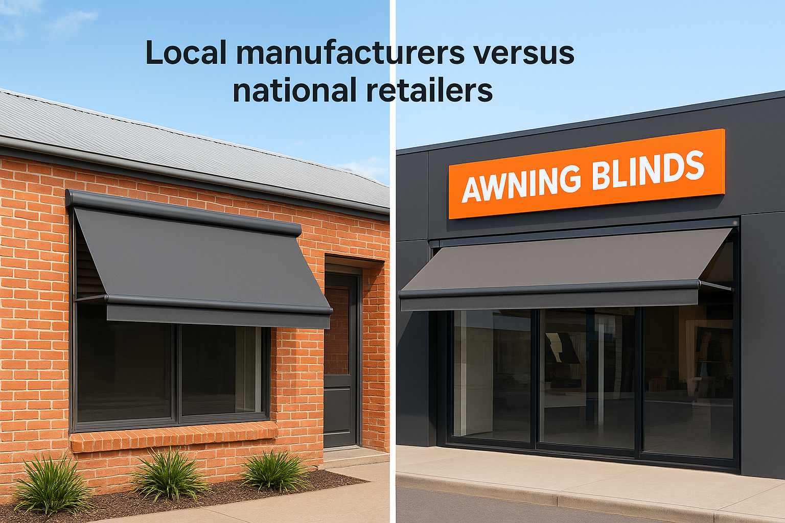 Local manufacturers versus national retailers