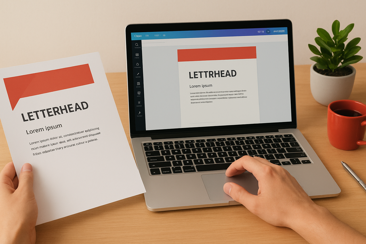 3. Canva letterhead templates