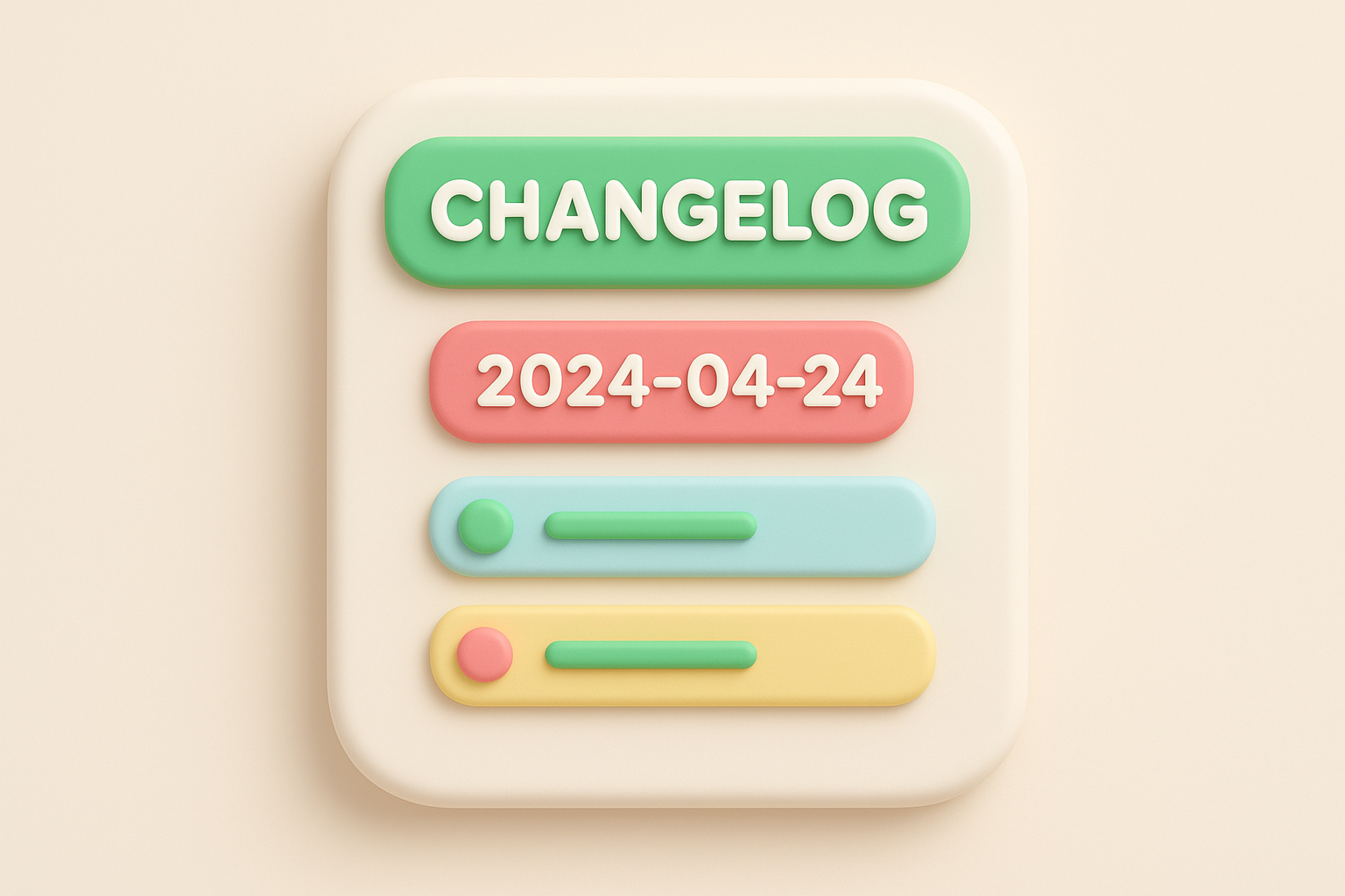 Structure changelog entries like a technical log