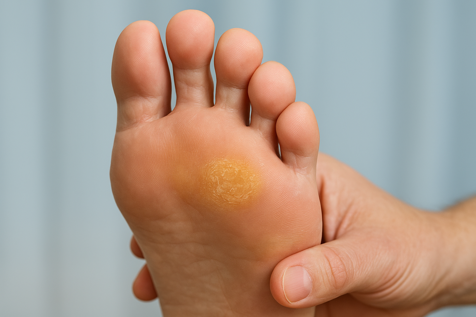 Why calluses form on the ball of your foot