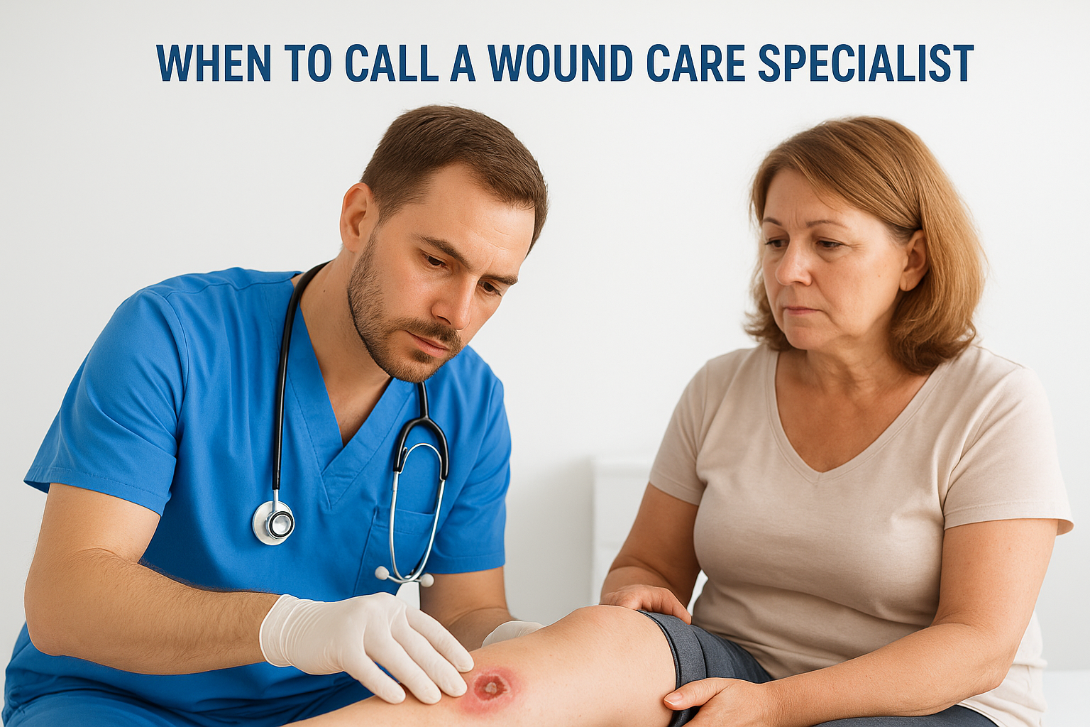 When to call a wound care specialist