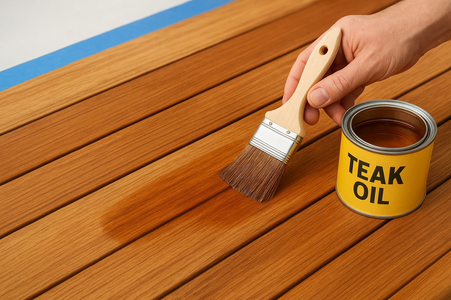 Step 3. Seal, oil, or varnish the teak