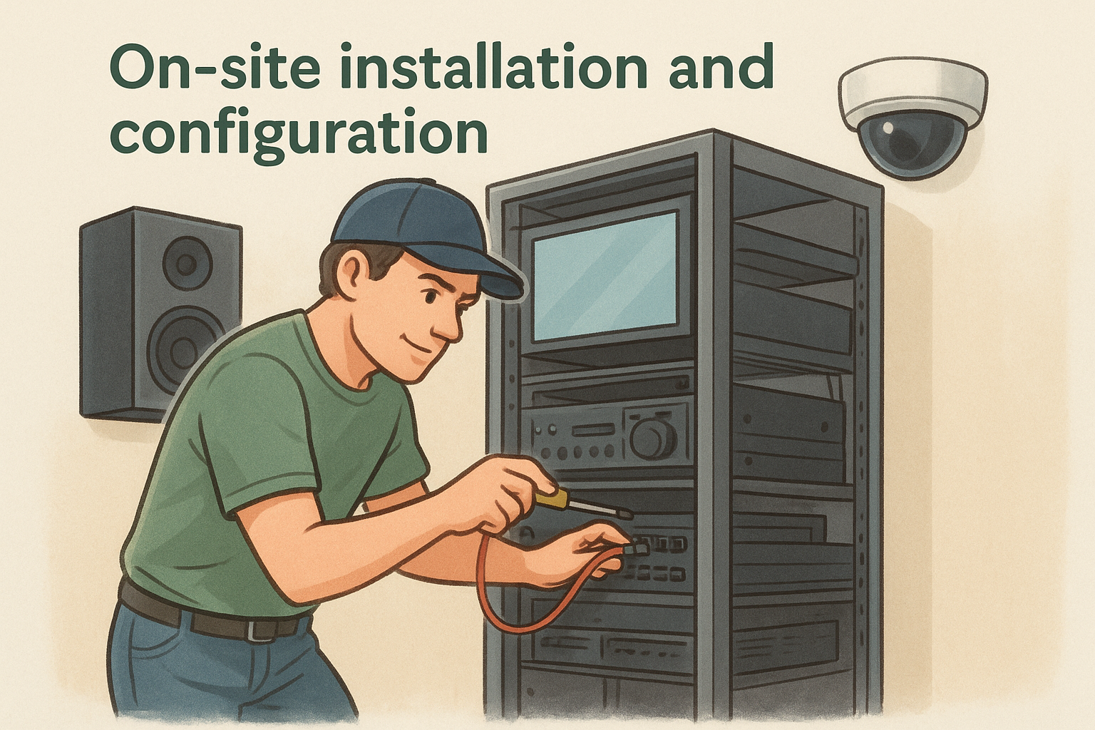 On-site installation and configuration