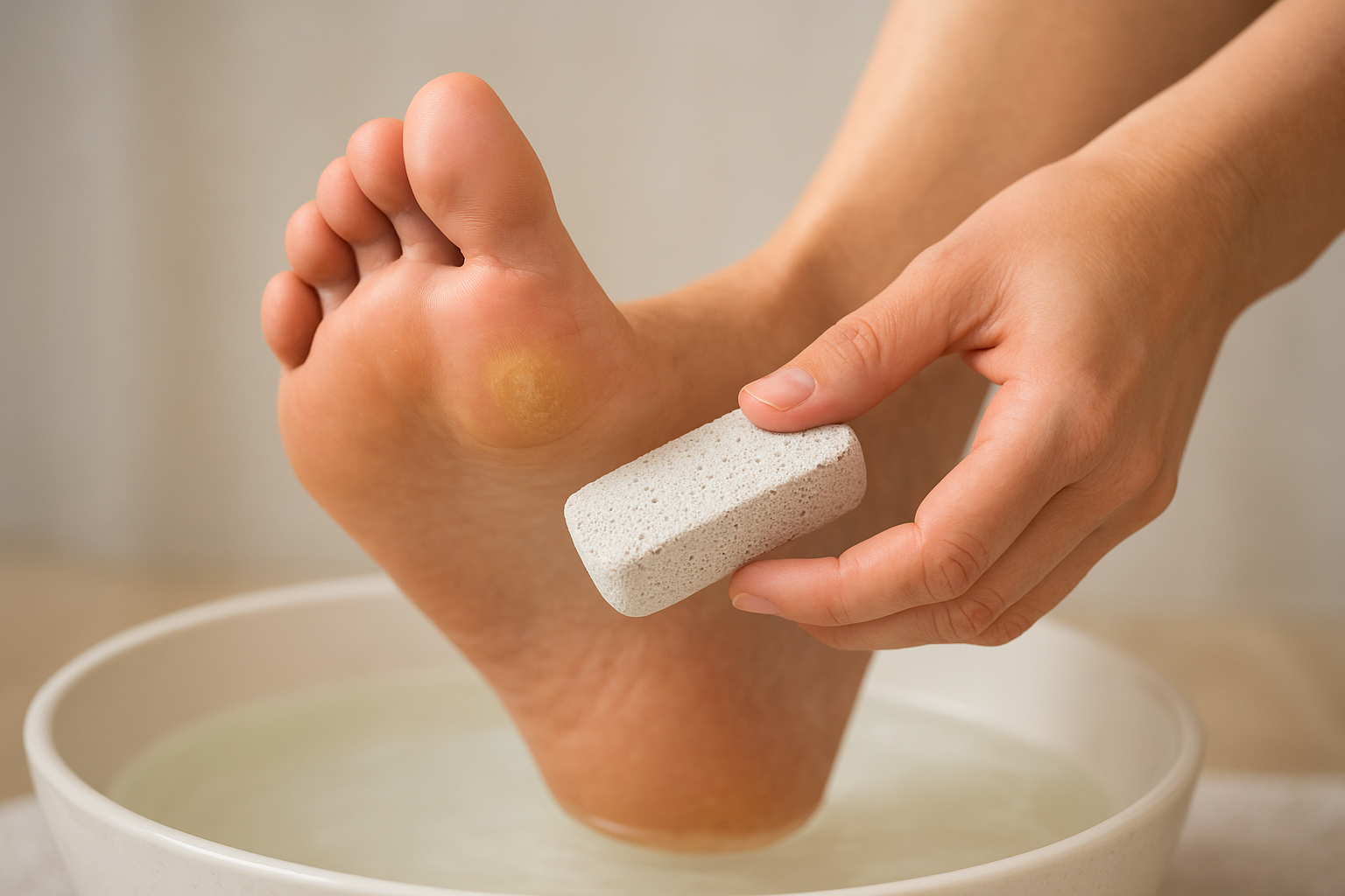 How to treat a callus on the ball of your foot