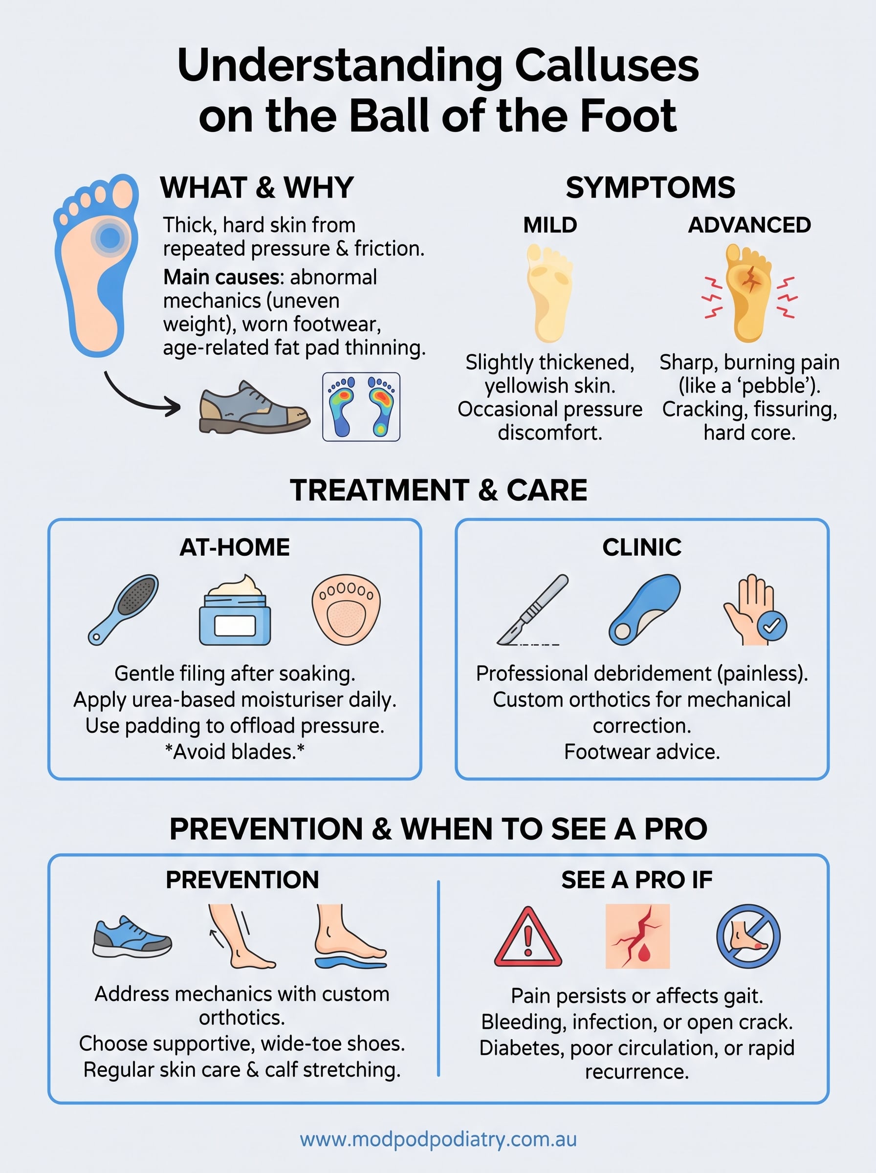 callus on ball of foot causes infographic