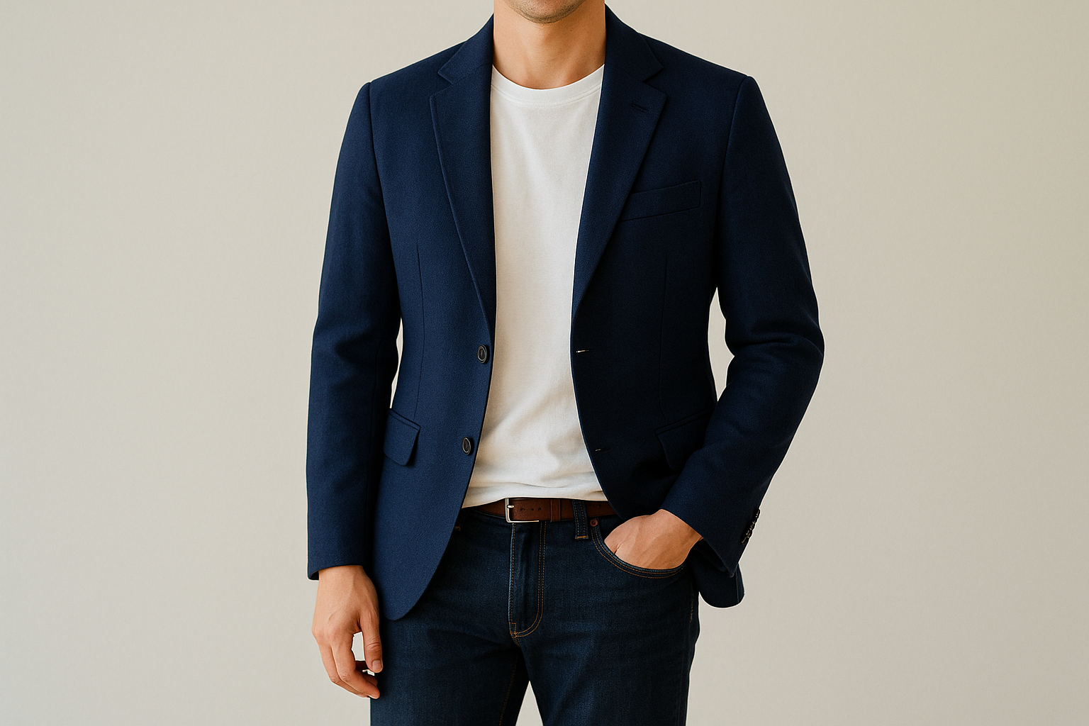 7. A navy blazer