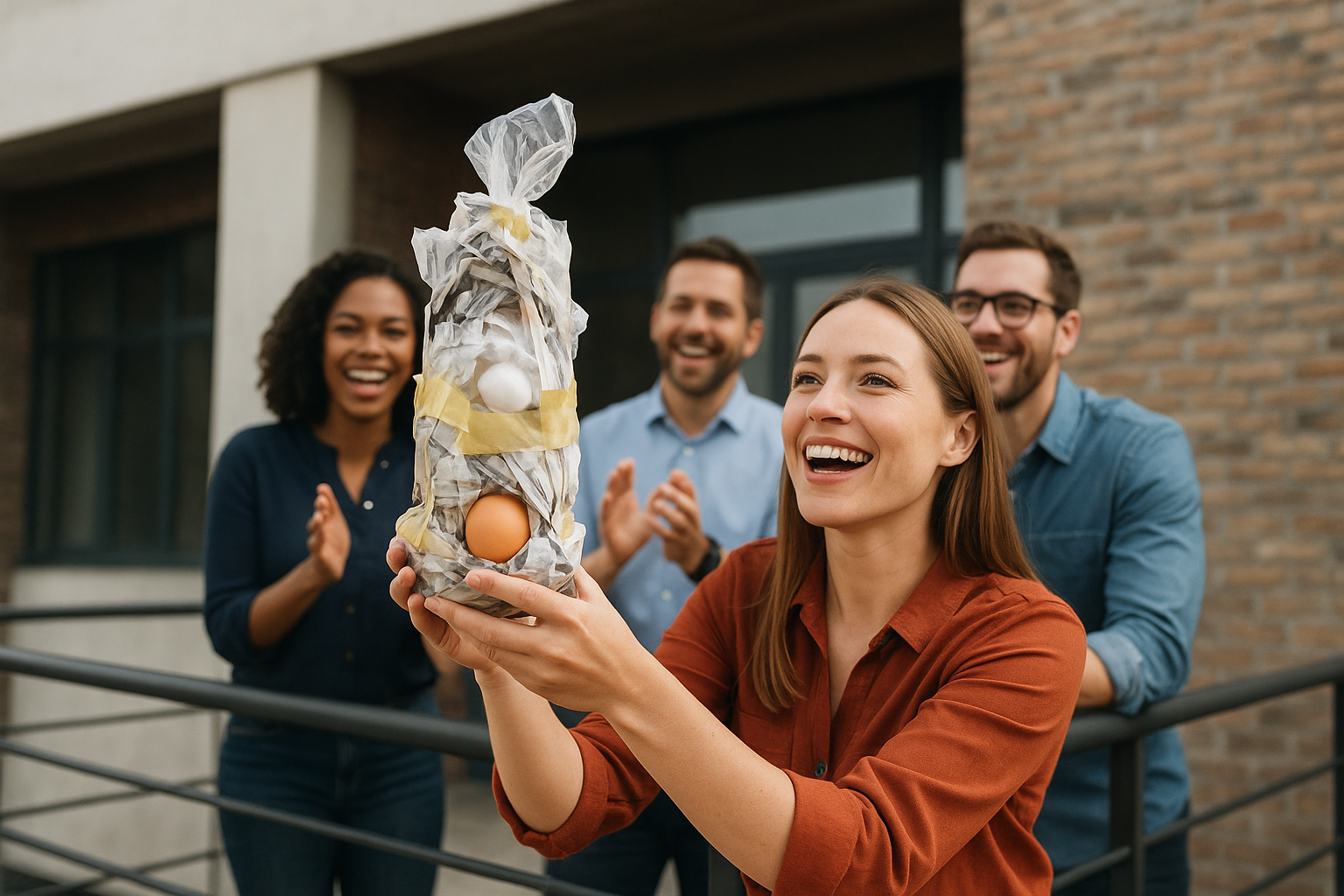 9. Egg drop challenge
