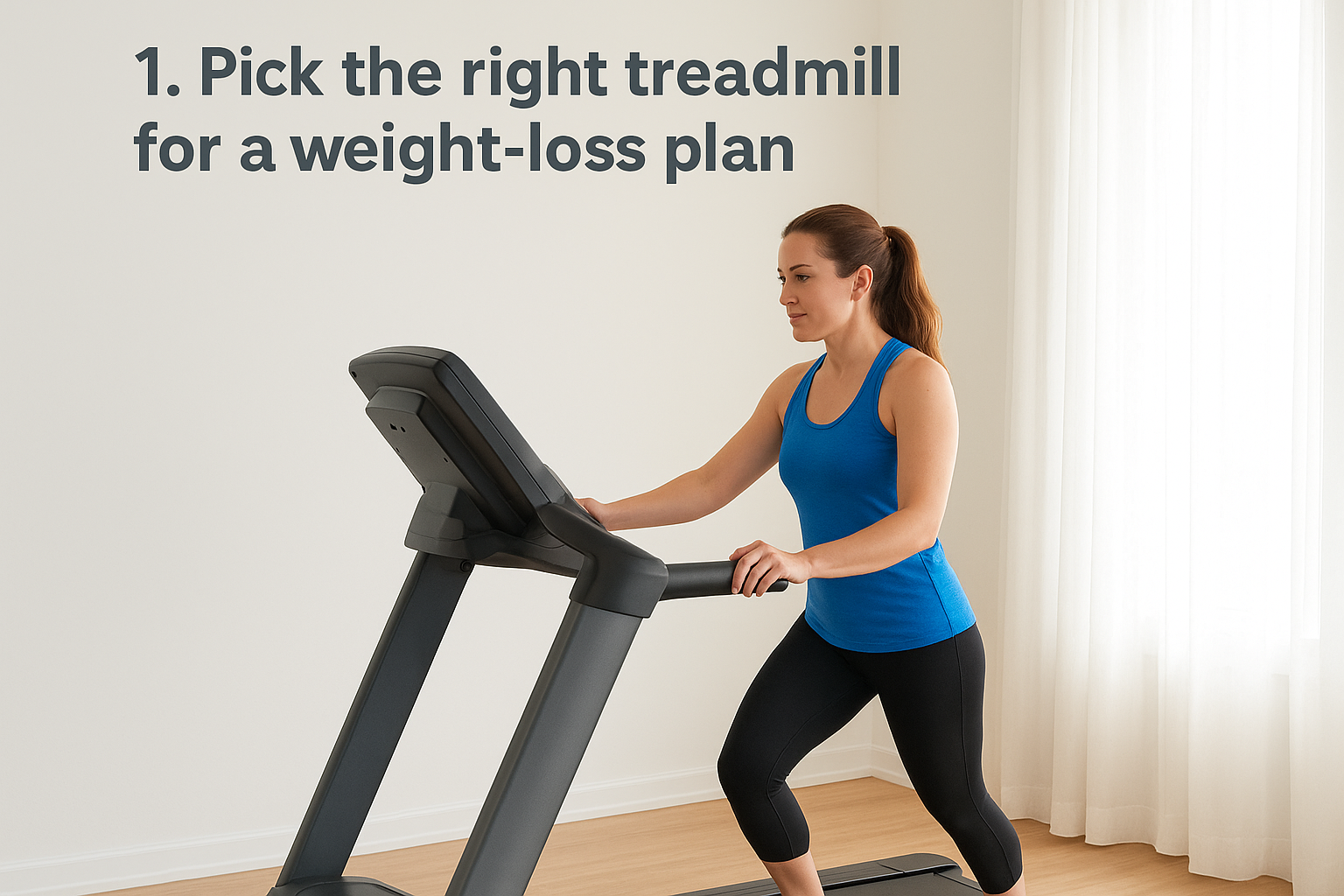 1. Pick the right treadmill for a weight-loss plan