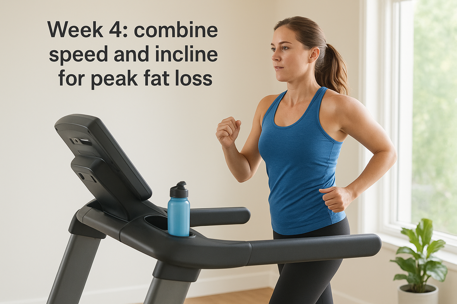 6. Week 4: combine speed and incline for peak fat loss