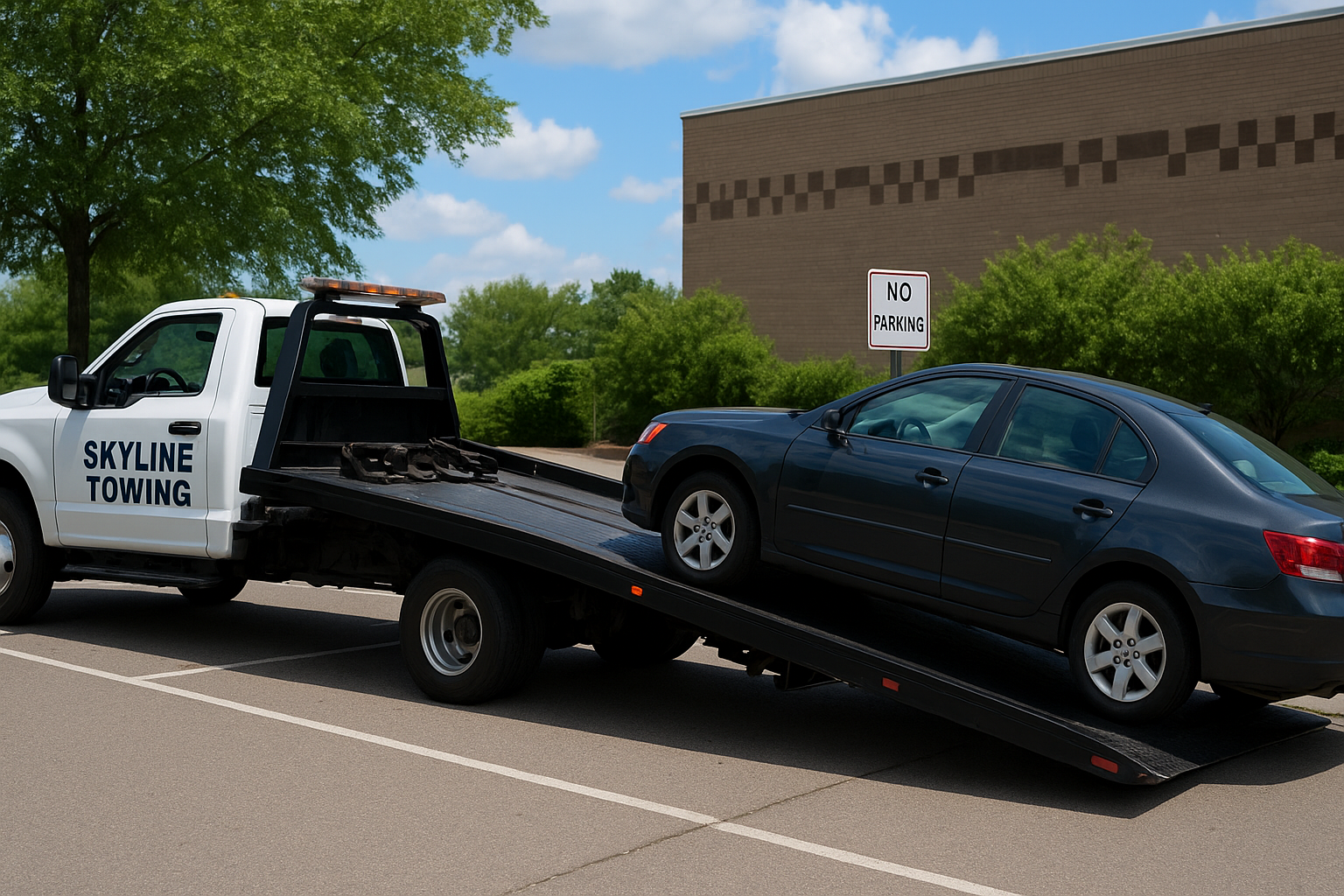 1. Skyline Towing: Detroit's private property towing specialist