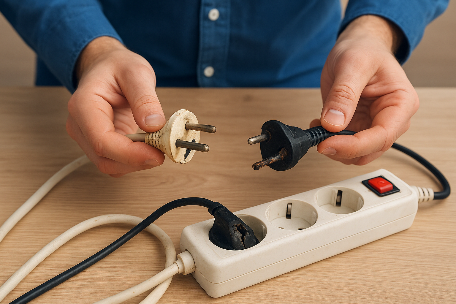 2. Check cables, plugs and cords for damage