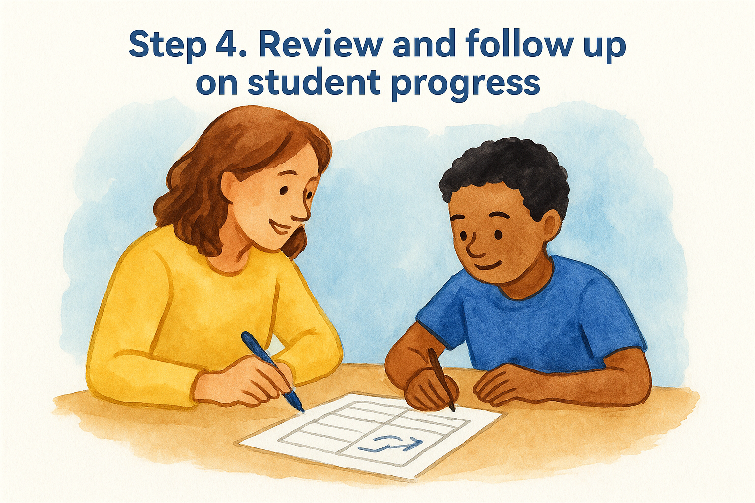 Step 4. Review and follow up on student progress