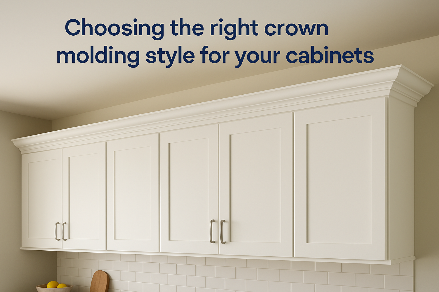 Choosing the right crown molding style for your cabinets