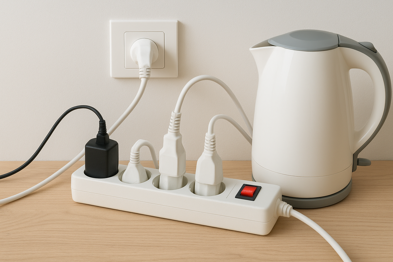 3. Avoid overloading sockets and circuits