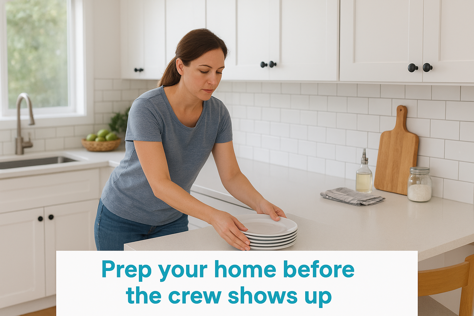 Prep your home before the crew shows up
