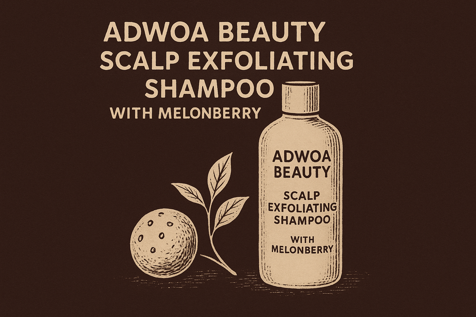 5. Adwoa Beauty Scalp Exfoliating Shampoo with Melonberry
