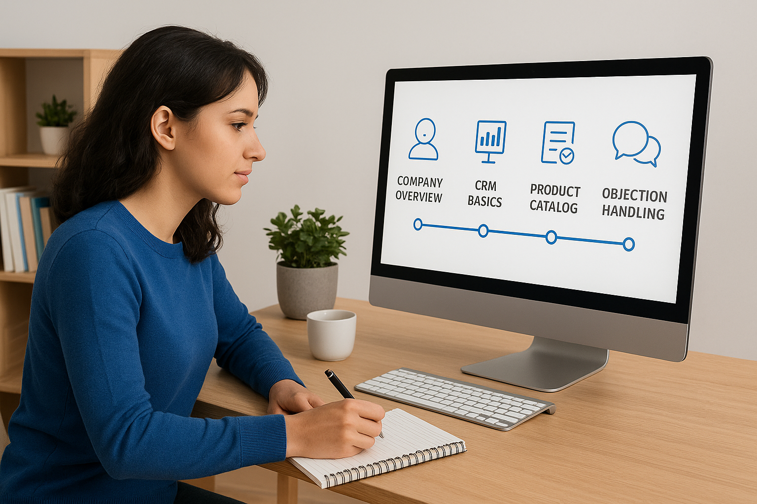 Learning path examples across training scenarios