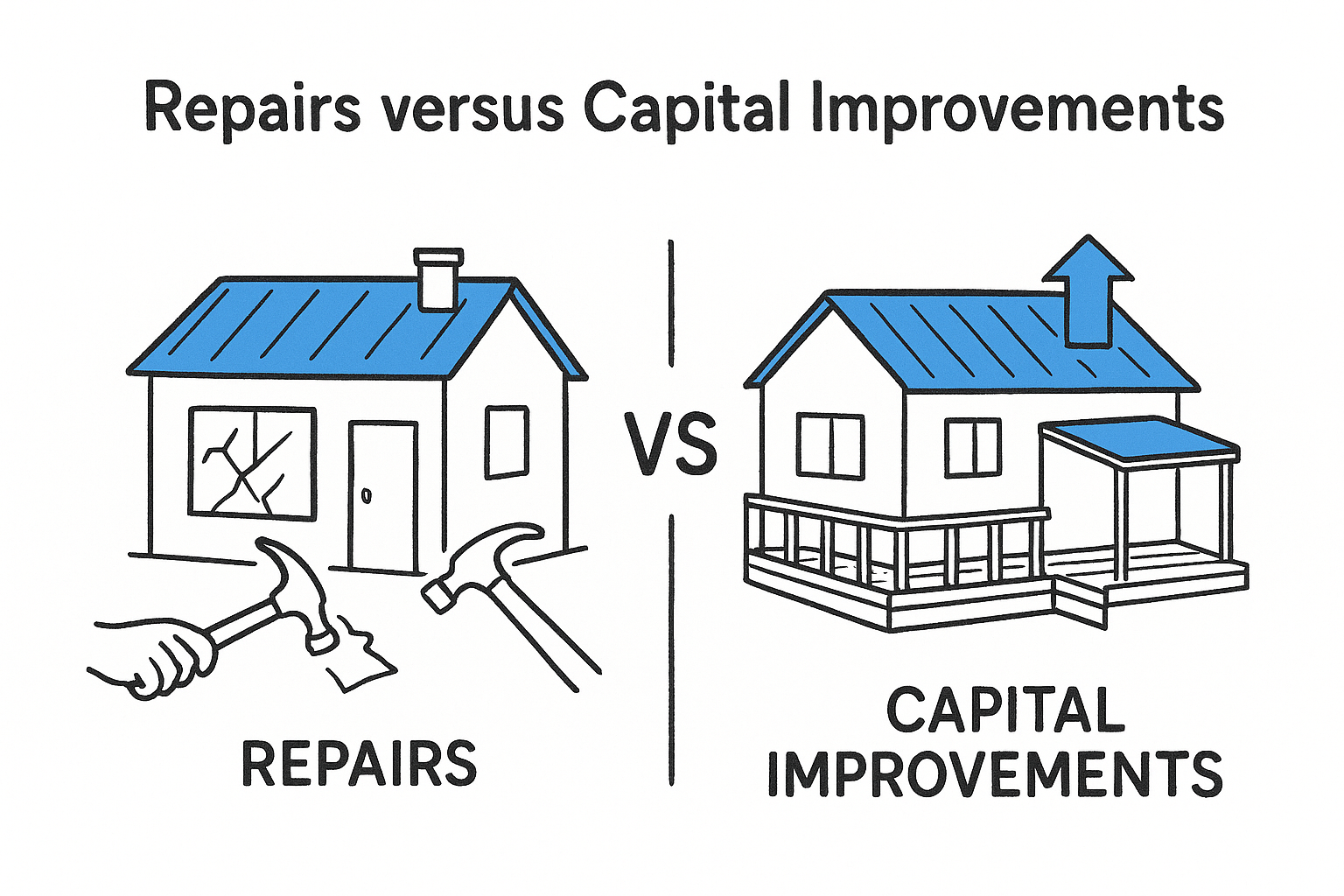 3. Repairs versus capital improvements
