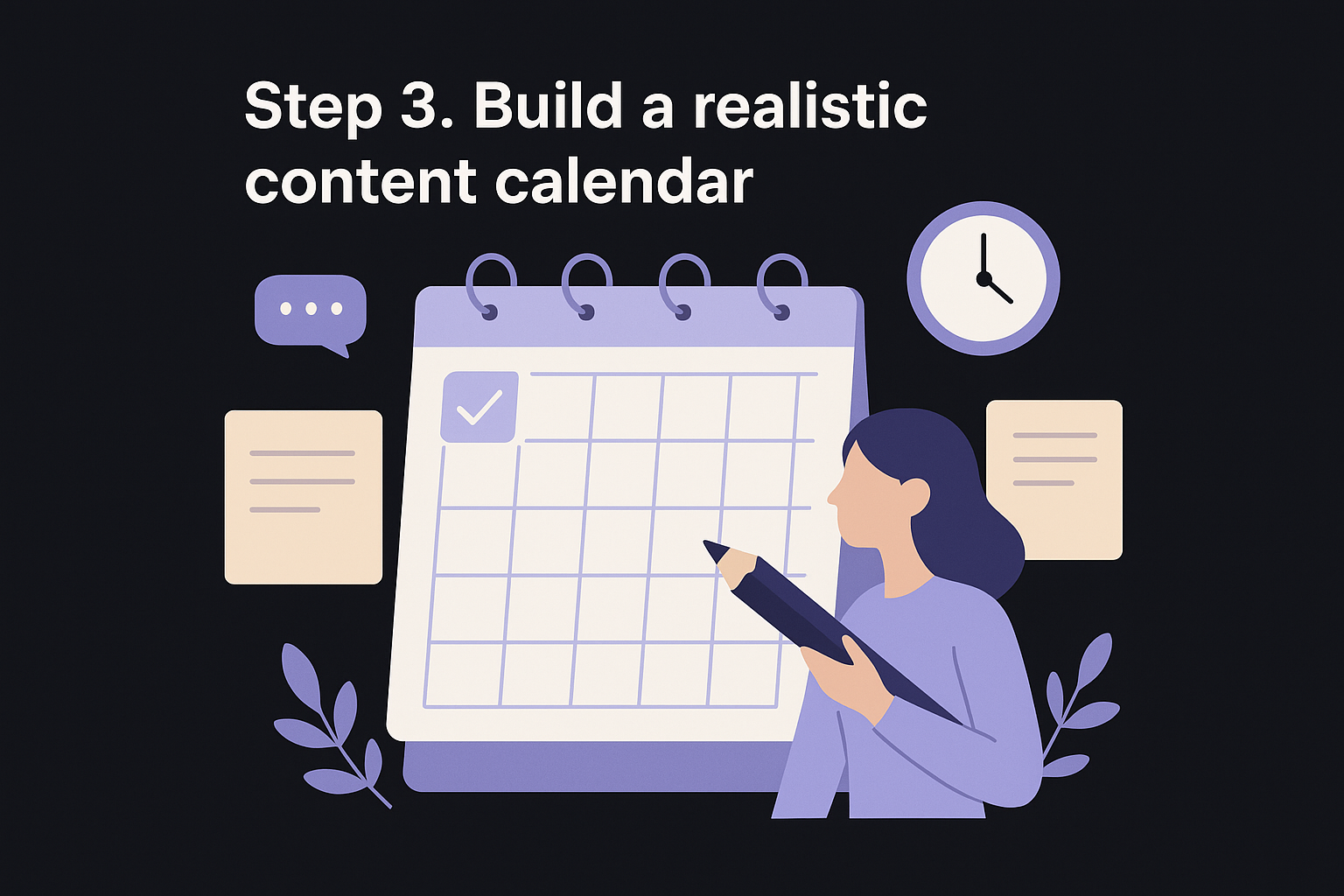 Step 3. Build a realistic content calendar