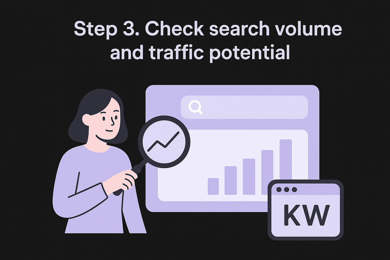 Step 3. Check search volume and traffic potential