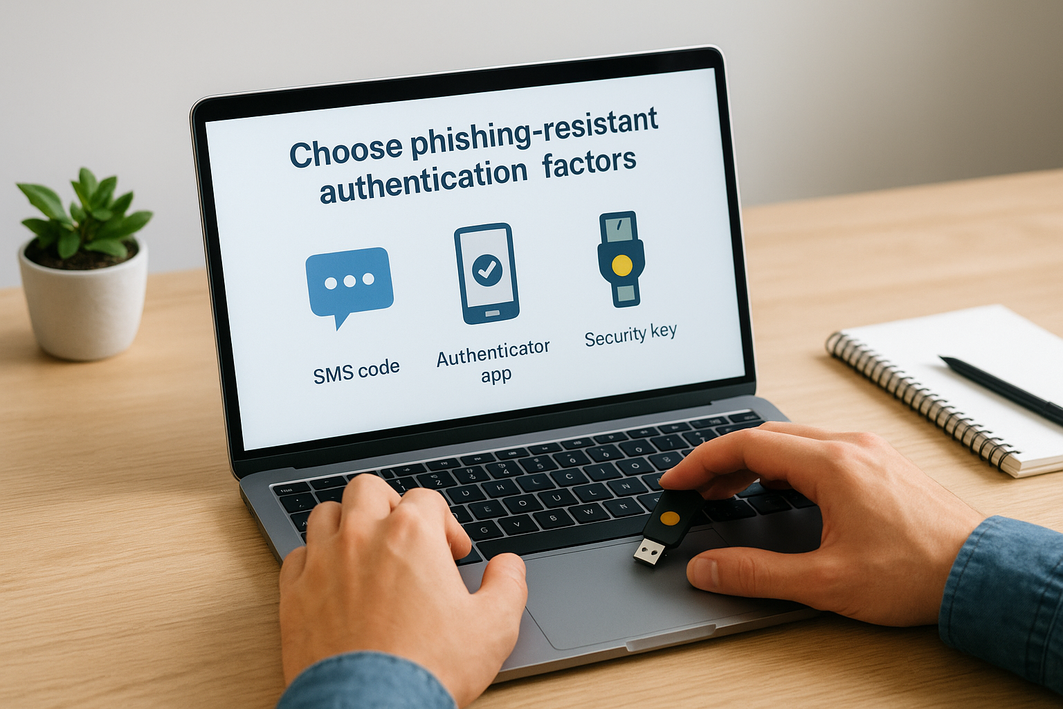 1. Choose phishing-resistant authentication factors
