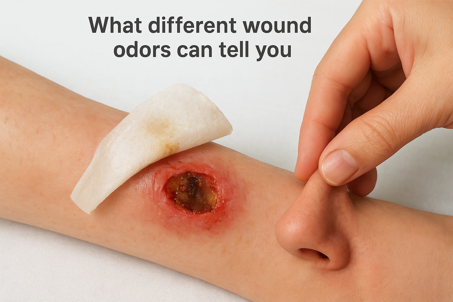 What different wound odors can tell you