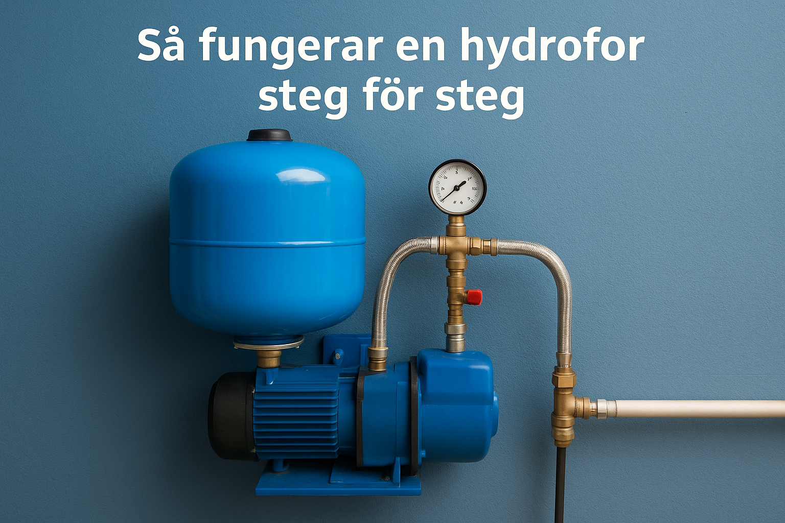 Så fungerar en hydrofor steg för steg