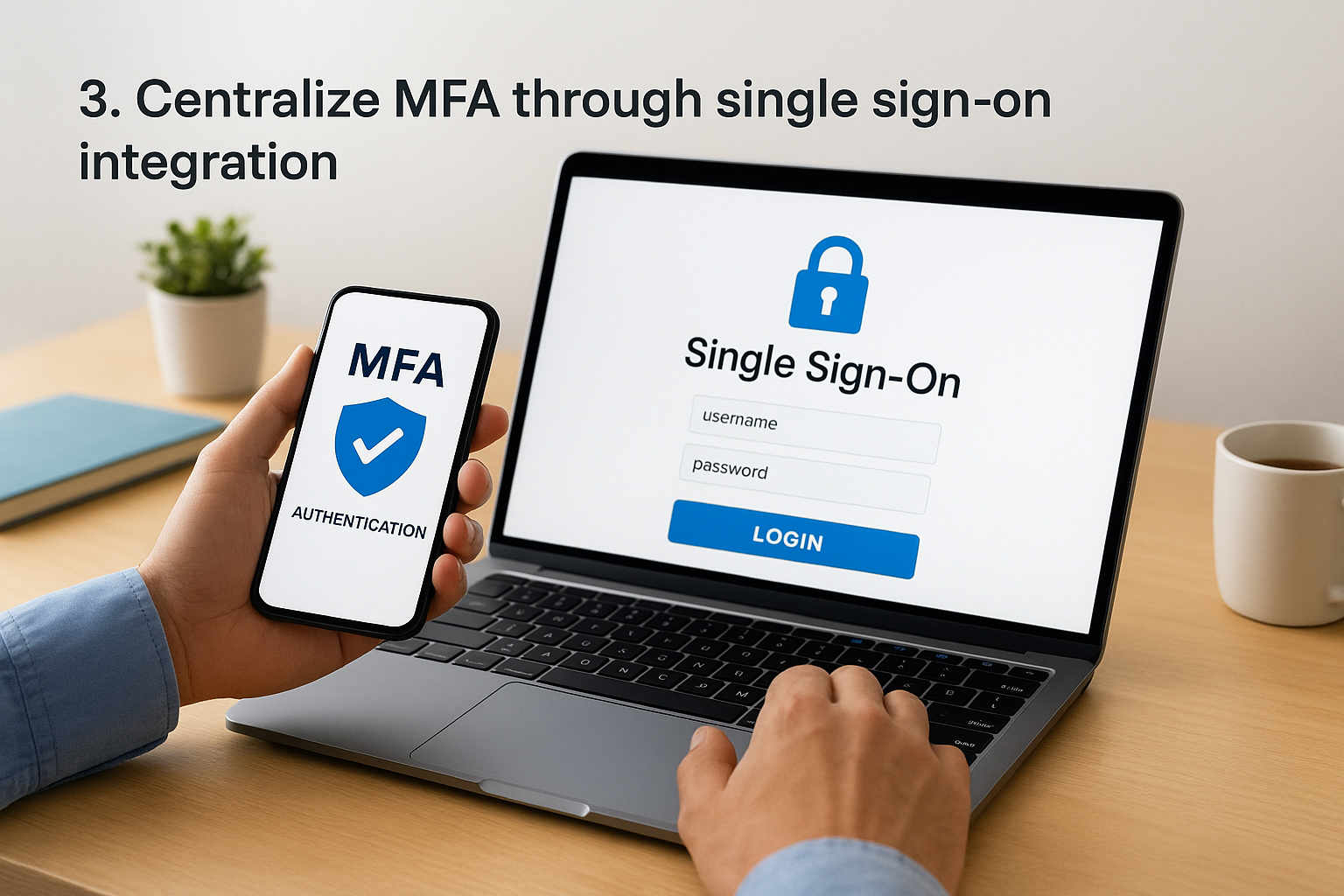 3. Centralize MFA through single sign-on integration