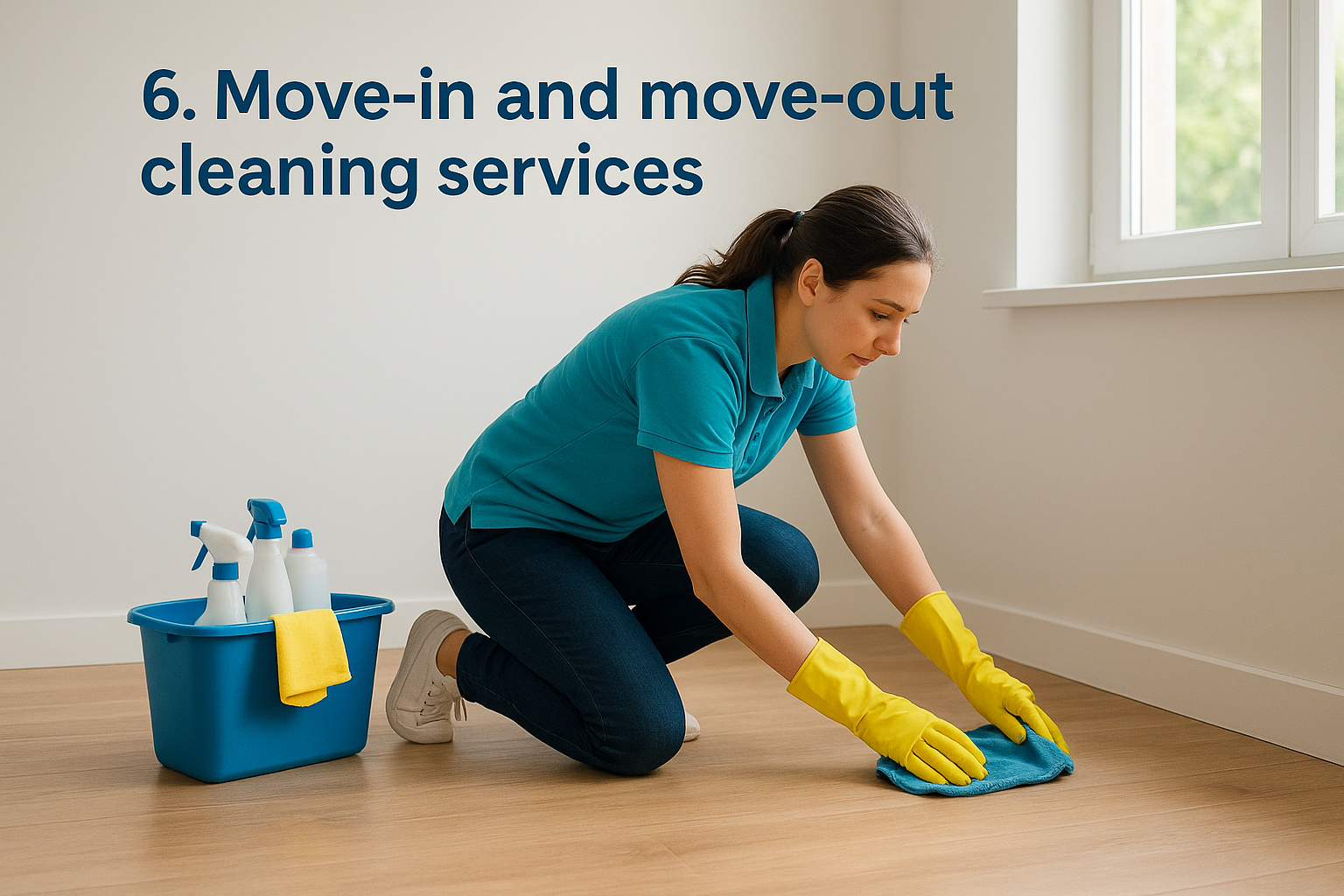 6. Move-in and move-out cleaning services