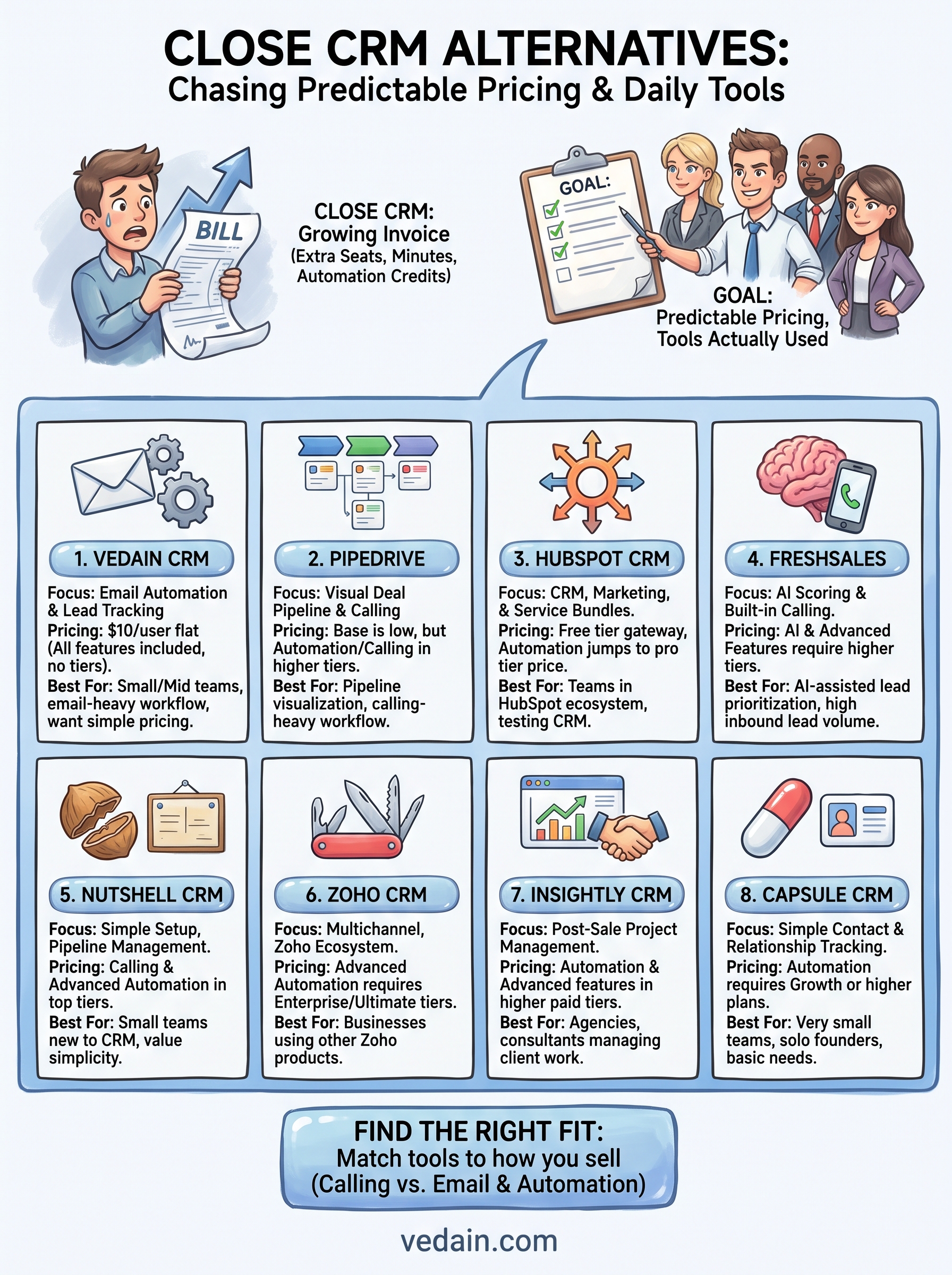 close crm alternatives infographic