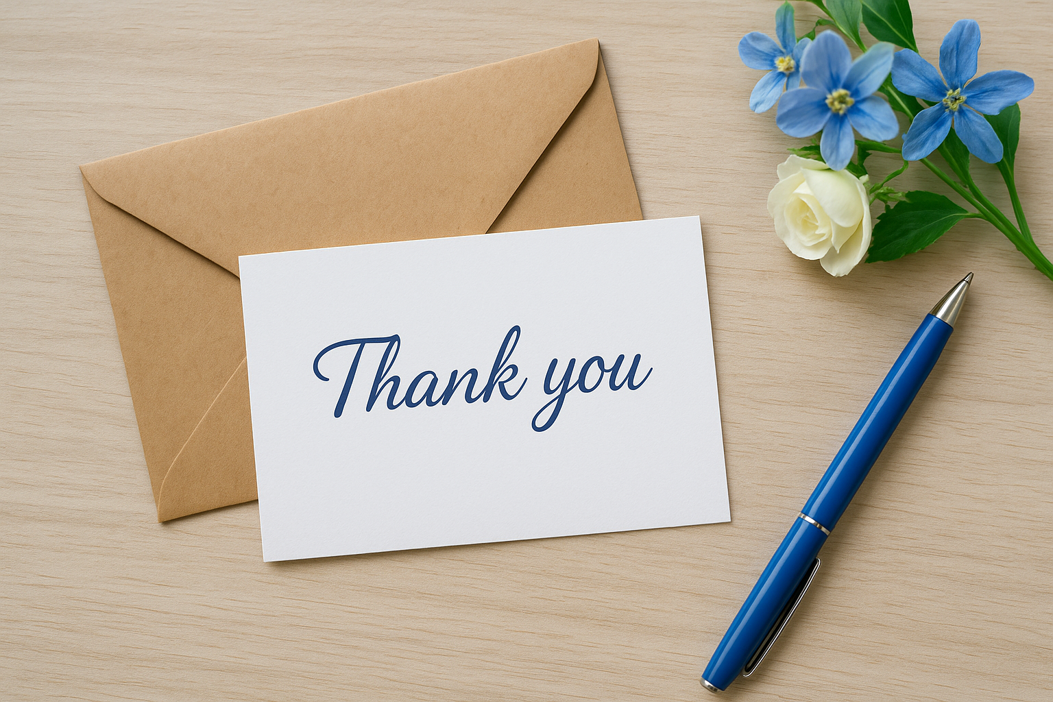 Thank you notes and appreciation
