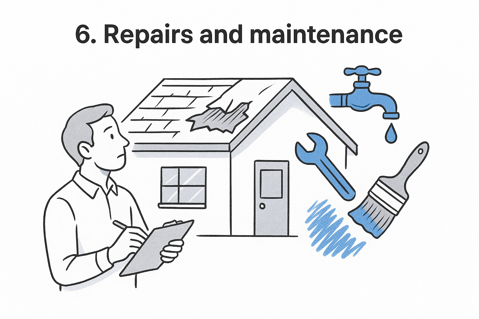 6. Repairs and maintenance