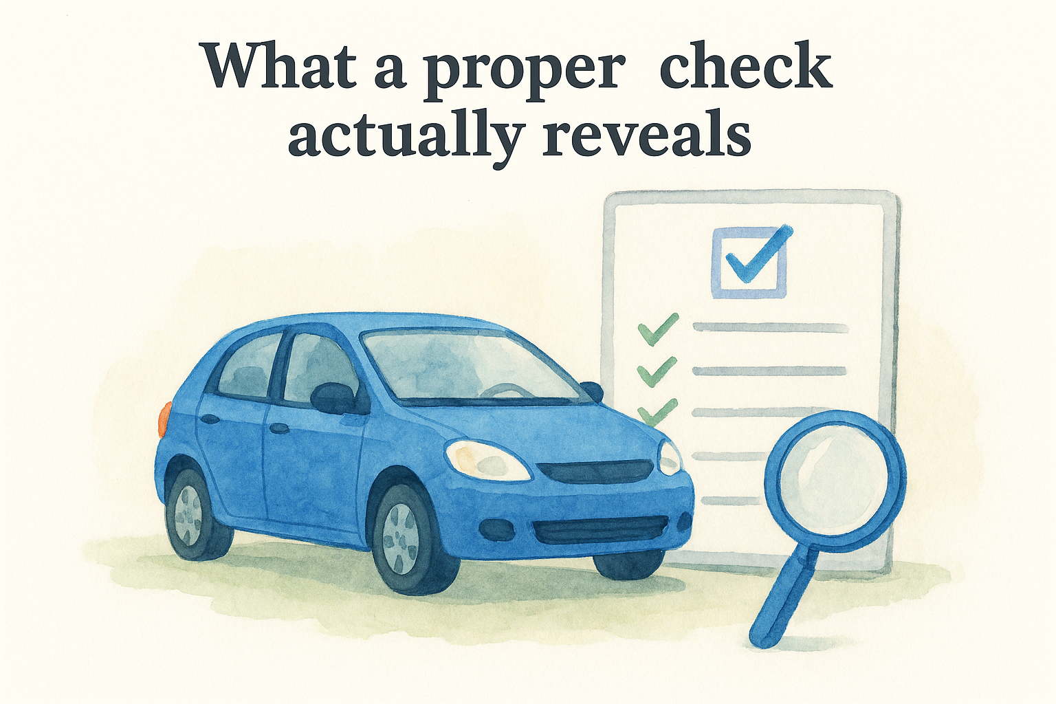 What a proper check actually reveals