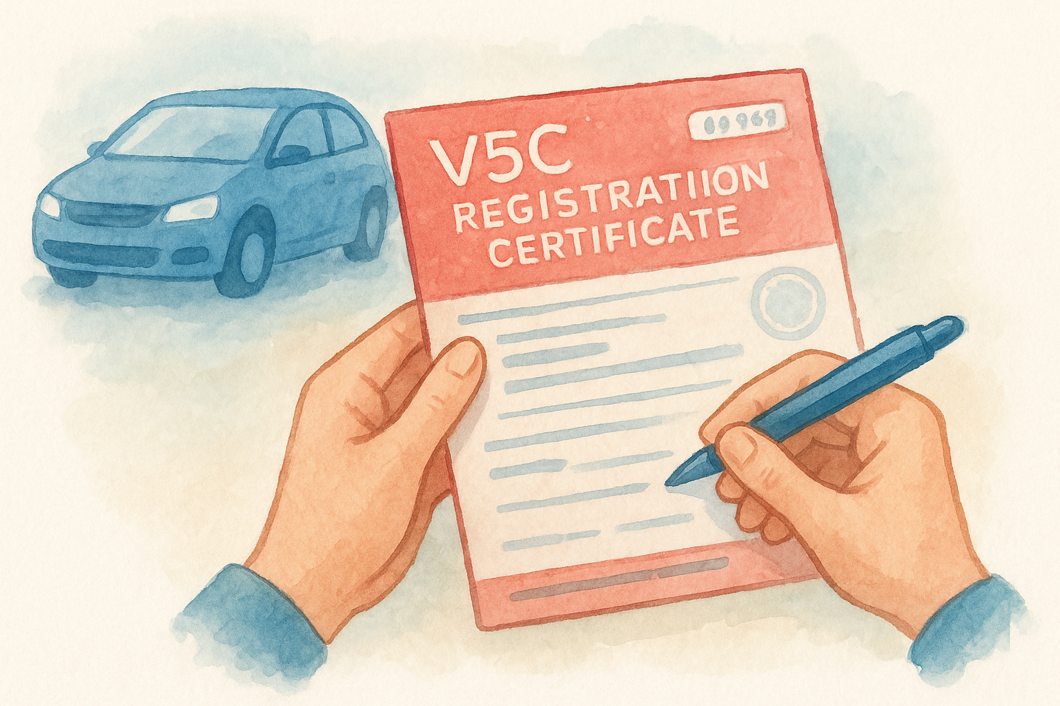 Verify the V5C registration certificate