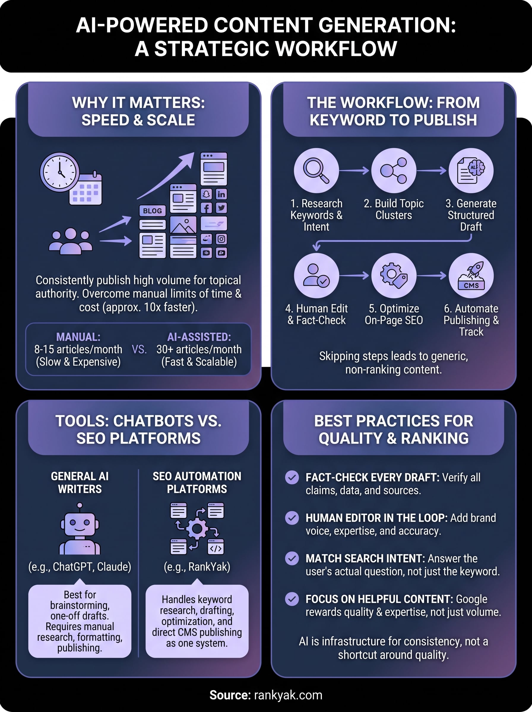 ai-powered content generation infographic