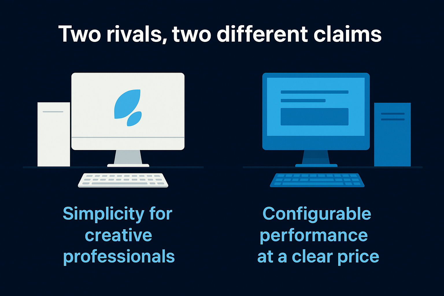 Two rivals, two different claims