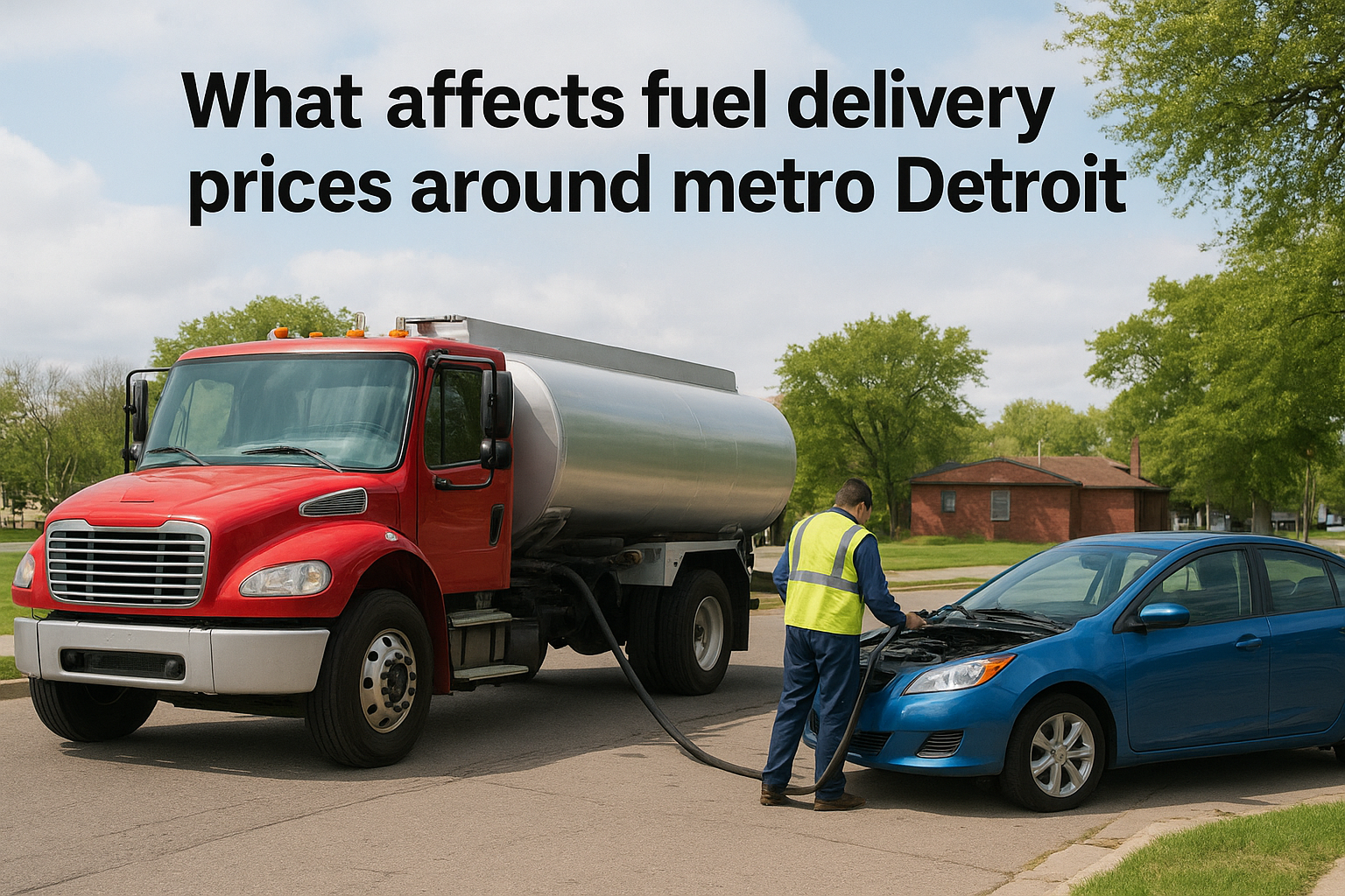 Fuel Delivery Service Cost: What Detroit Drivers Pay What affects fuel delivery prices around metro Detroit