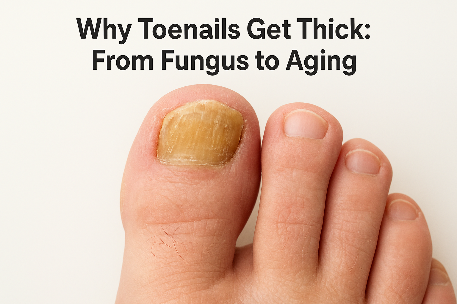 Why Toenails Get Thick: From Fungus to Aging