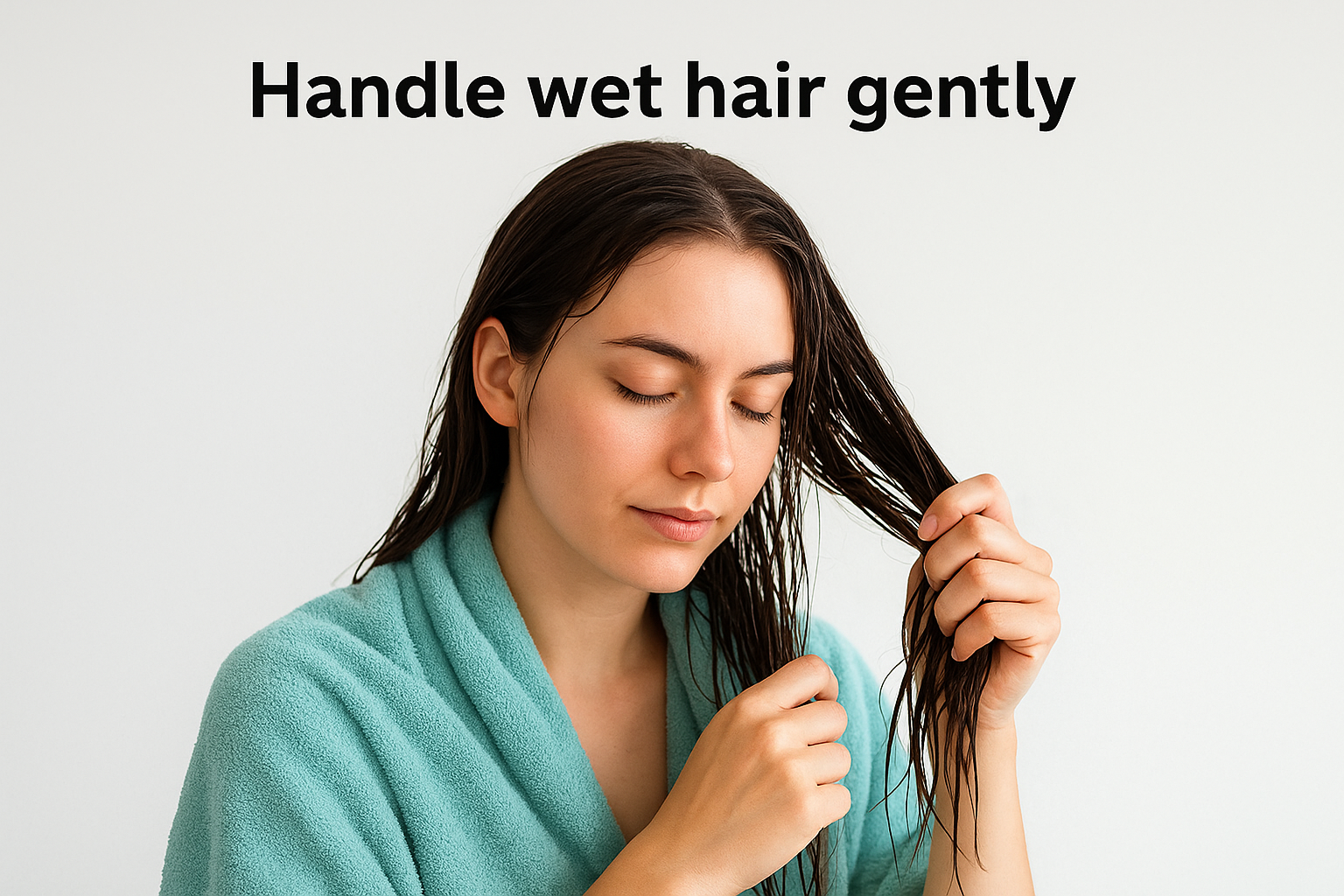 3. Handle wet hair gently