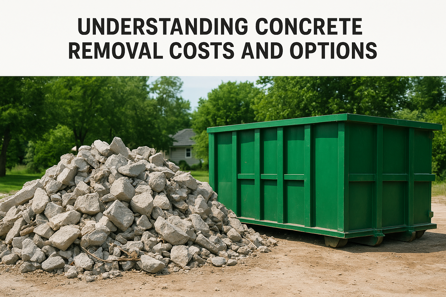 Understanding concrete removal costs and options