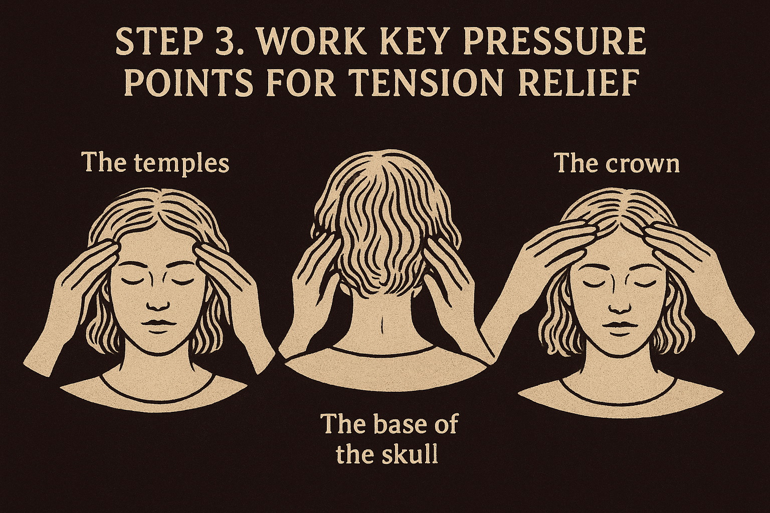 Step 3. Work key pressure points for tension relief