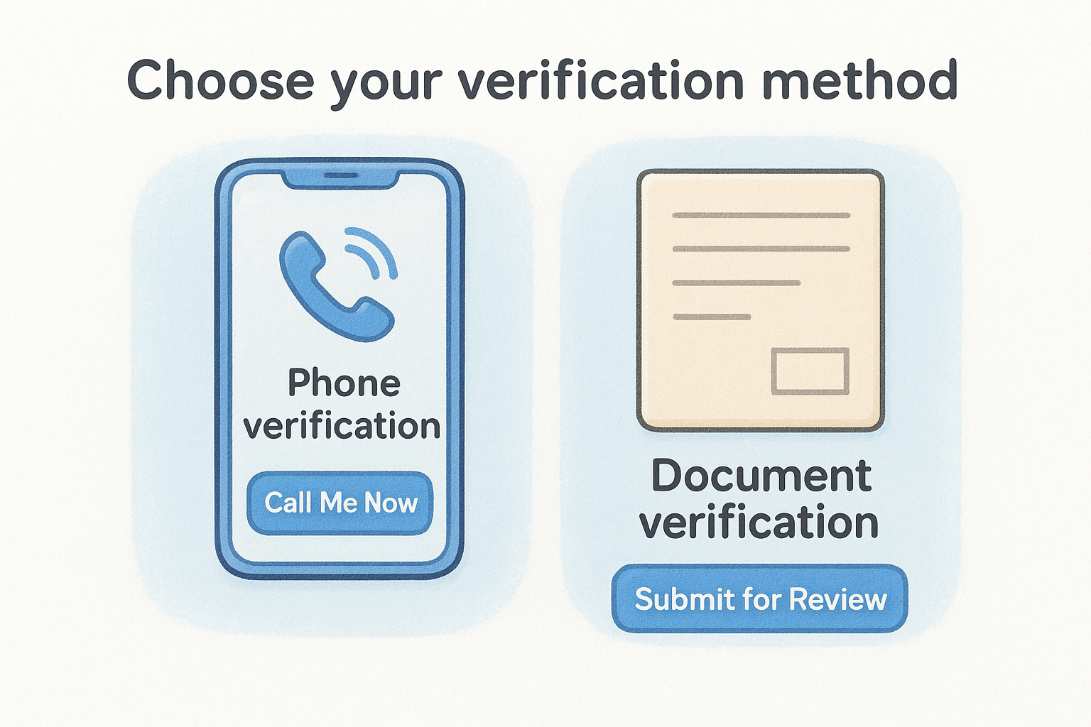 Choose your verification method