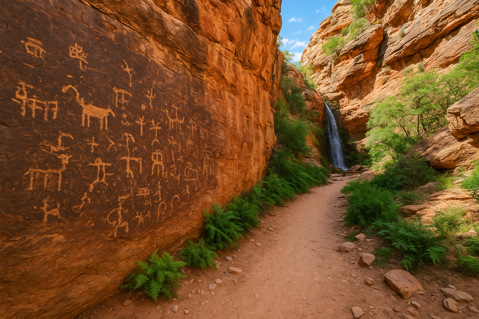 1. Lost Creek Trail and Petroglyph Wall
